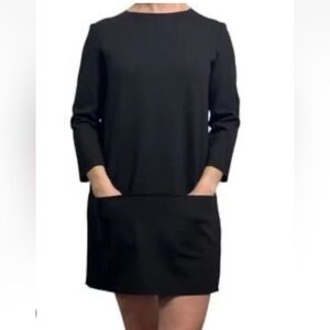 J. Crew Elegant Black Long Sleeve Dress